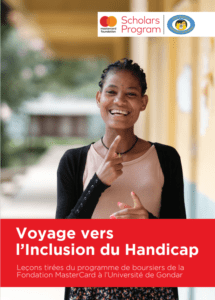 Young lady smiling into a camera and gesturing in sign language